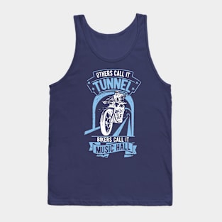 Bikers Call It Music Hall, retro motorcyclist, motorbike Tank Top